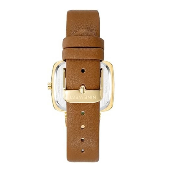 Women's New Strap Watch Honey Brown /Gold - Picture 3 of 5